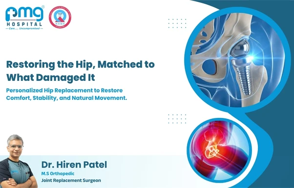 Hip Replacement at PMG Hospital, Gota, Ahmedabad